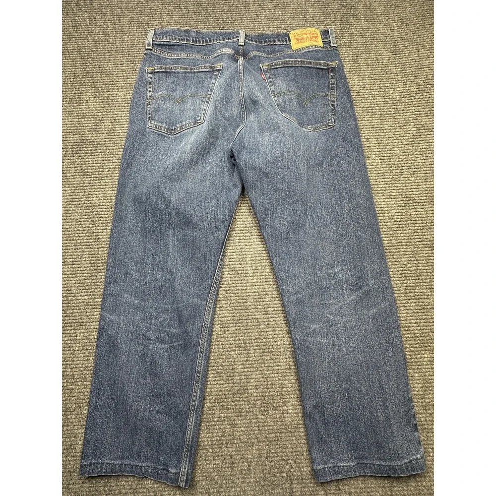 Levis‎ Jeans Mens 35x26 Blue Denim Straight Leg Medium Wash Relaxed Fit